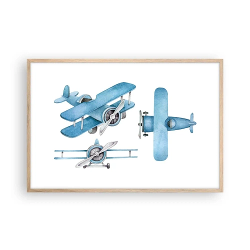 Affisch i ram av ljusek - En född vinnare - 91x61 cm