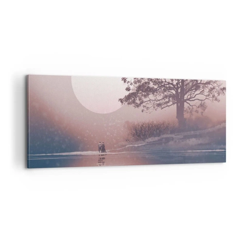 Canvastavla - Bild på duk - Nattens under - 100x40 cm