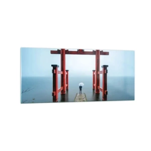 Glastavla - Bild på glas - Japansk begrundan - 120x50 cm