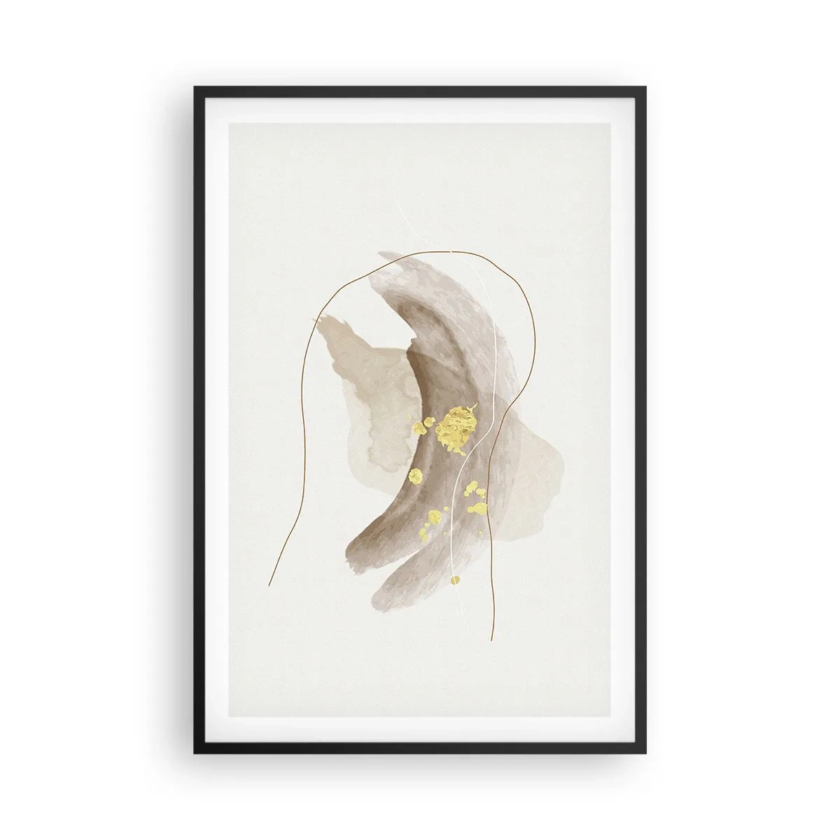 Affisch i svart ram - Träffat i rummet - 61x91 cm