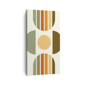 Canvastavla - Bild på duk - I jordens färger - 45x80 cm