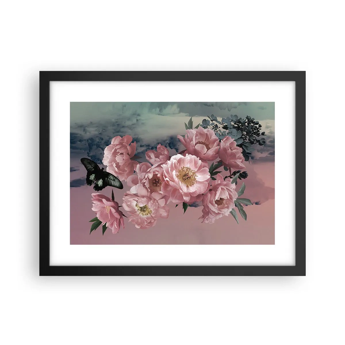 Affisch i svart ram - Romantikens höjdpunkt - 40x30 cm