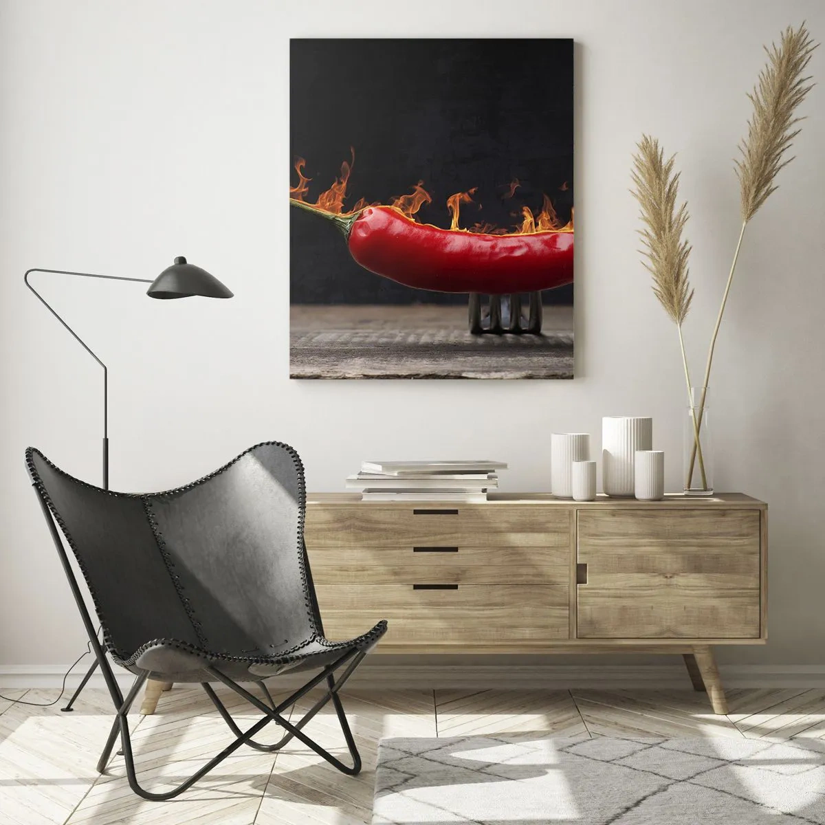 Glastavla - Bild på glas - Helvetiskt tilltugg - 80x120 cm