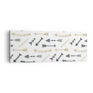 Canvastavla - Bild på duk - Pilbågsskyttens sömn - 140x50 cm