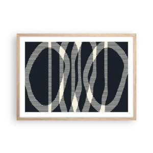 Affisch i ram av ljusek - Försök att bryta mörkret - 70x50 cm