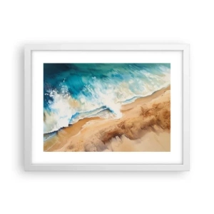 Affisch i vit ram - Den återkommande vågen - 40x30 cm