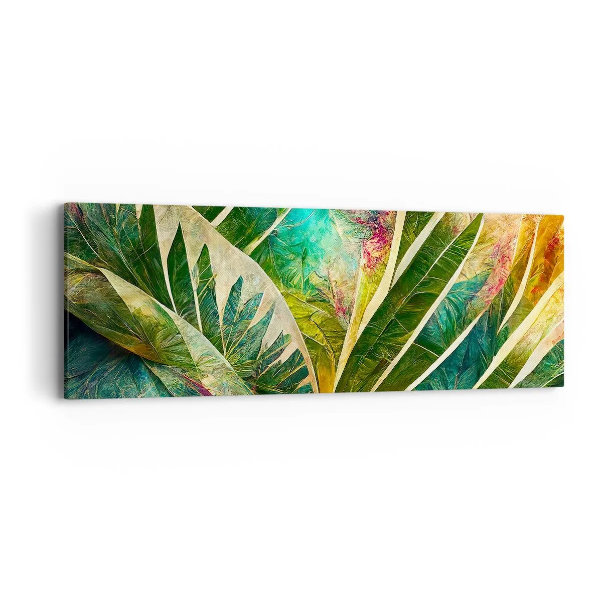 Canvastavla - Bild på duk - Färger i tropikerna - 90x30 cm