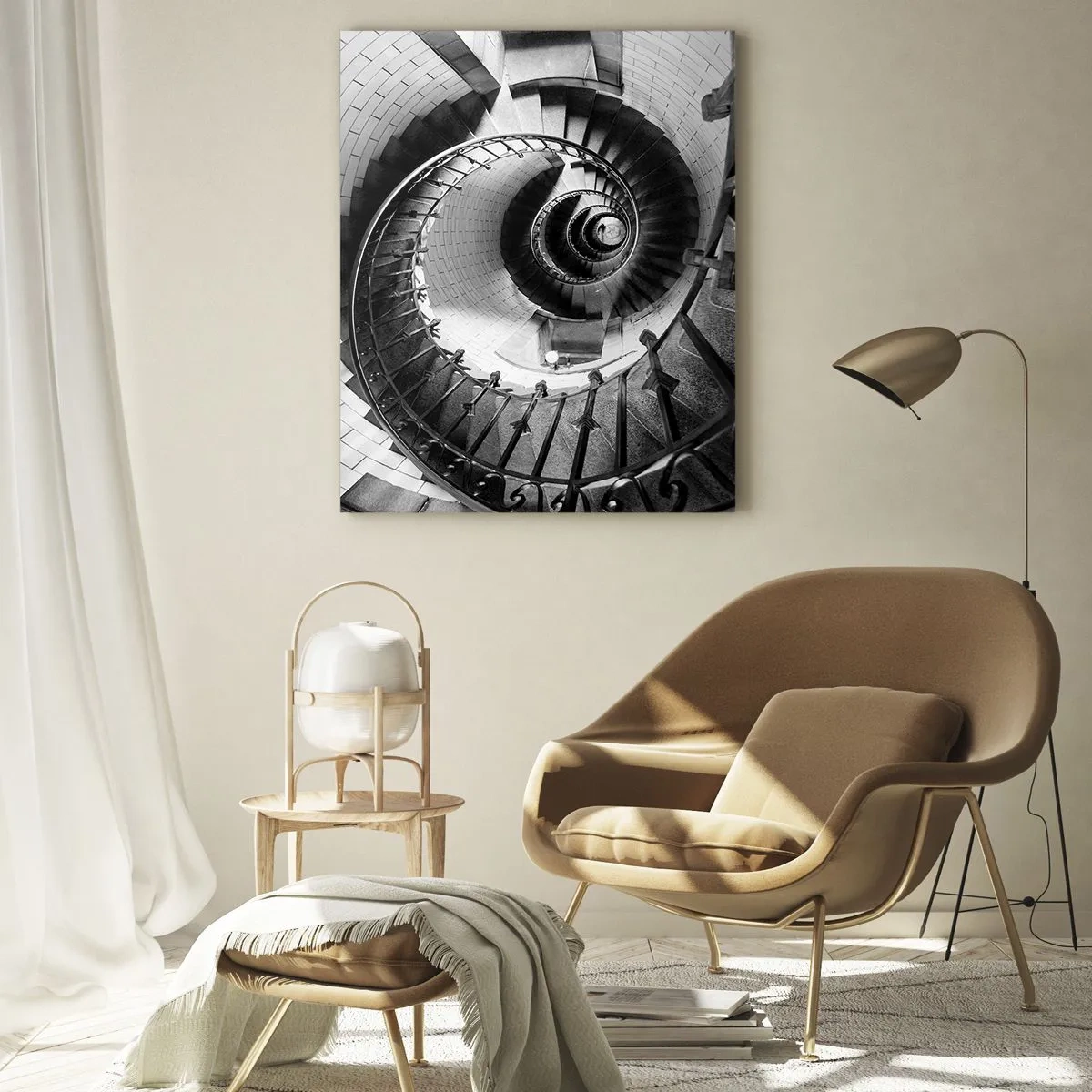 Glastavla - Bild på glas - Högre och högre - 50x70 cm