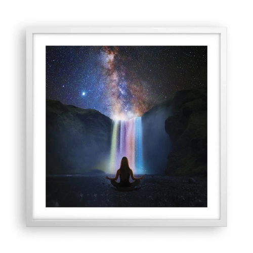 Affisch i vit ram - Absolut harmoni - 50x50 cm