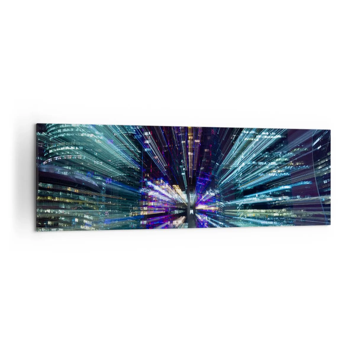Canvastavla - Bild på duk - Övergång till hyperrymden - 160x50 cm
