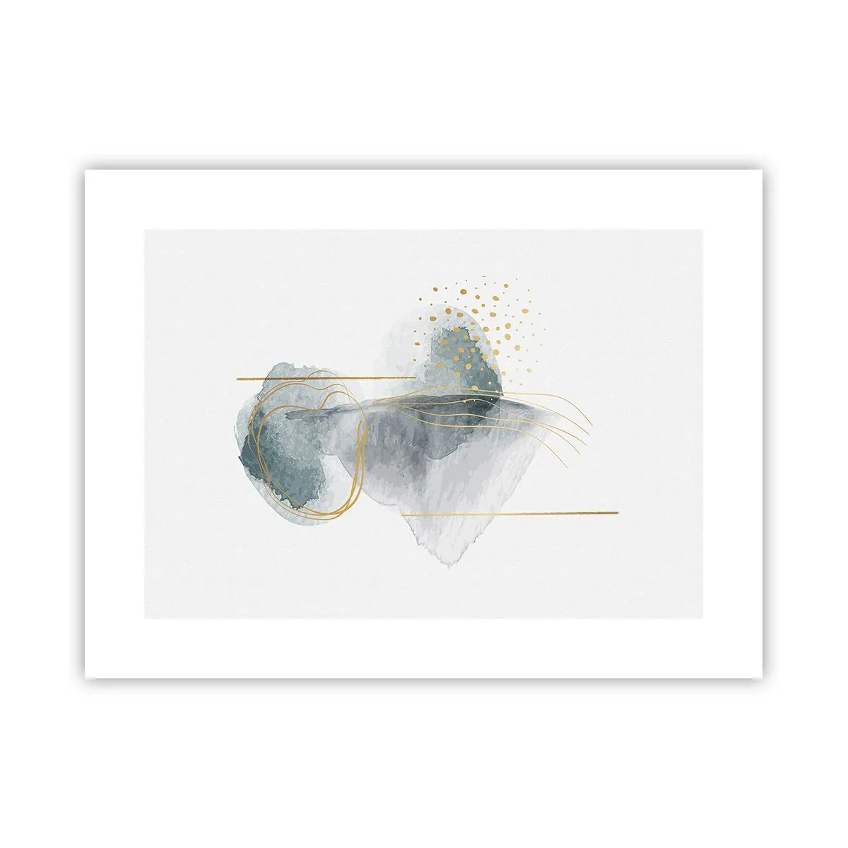 Affisch - Om gråhetens och guldets förhållanden - 40x30 cm