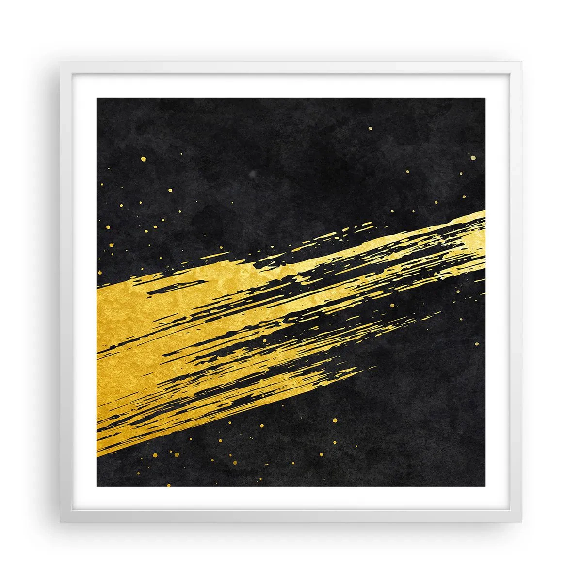 Affisch i vit ram - Hoppa in i hyperrymden - 60x60 cm