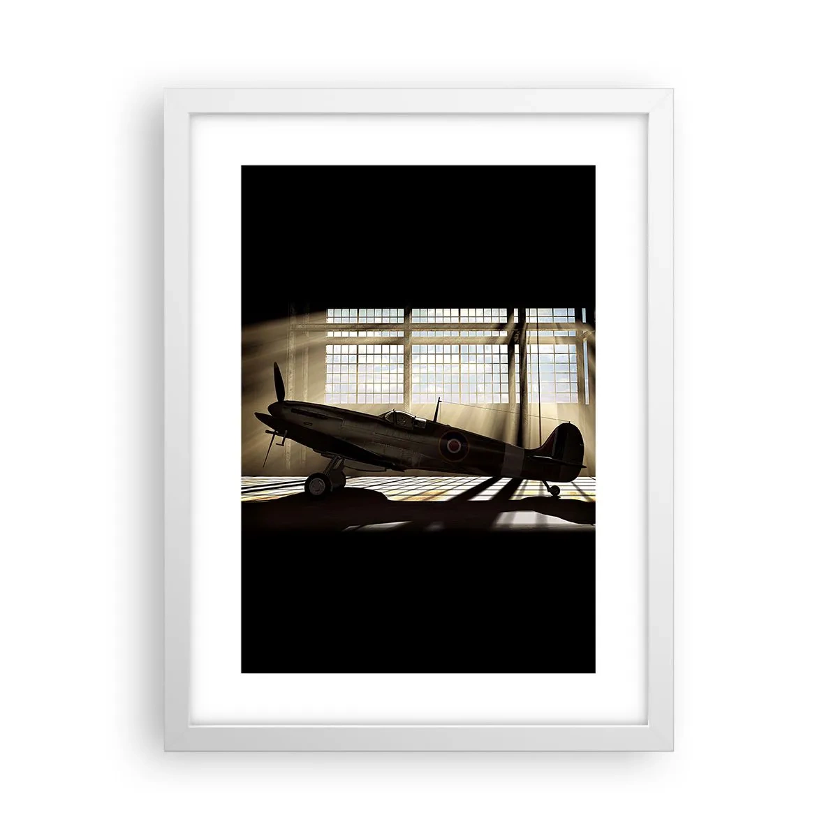 Affisch i vit ram - Kämpens vila - 30x40 cm