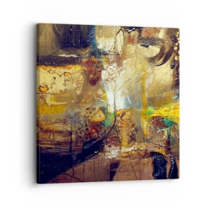 Canvastavla - Bild på duk - Kallt, varmare, hett - 30x30 cm