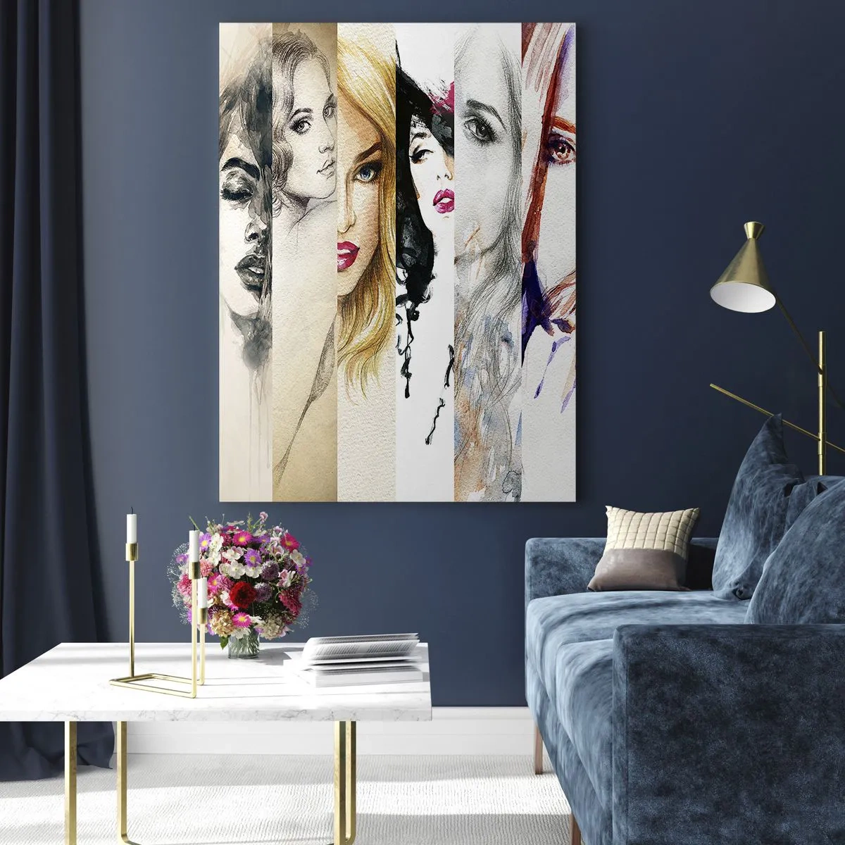 Glastavla - Bild på glas - Det är alltid DU - 80x120 cm