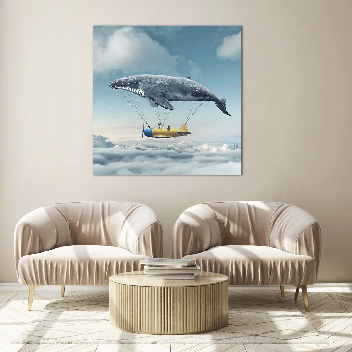 Glastavla - Bild på glas - Varför inte? - 70x70 cm