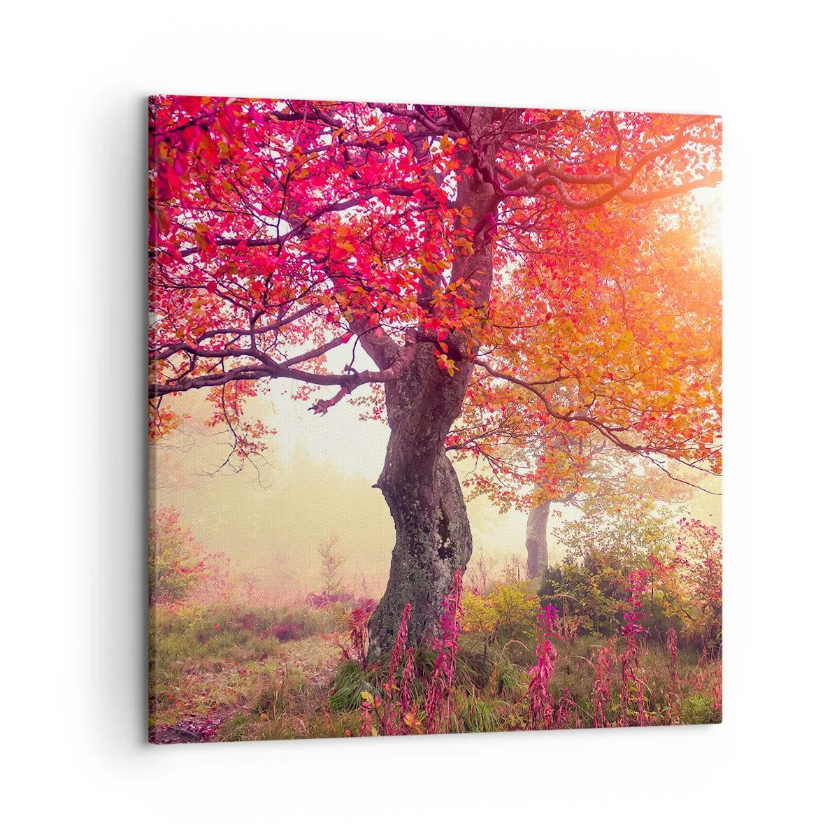 Canvastavla - Bild på duk - Våldsam blommande - 50x50 cm