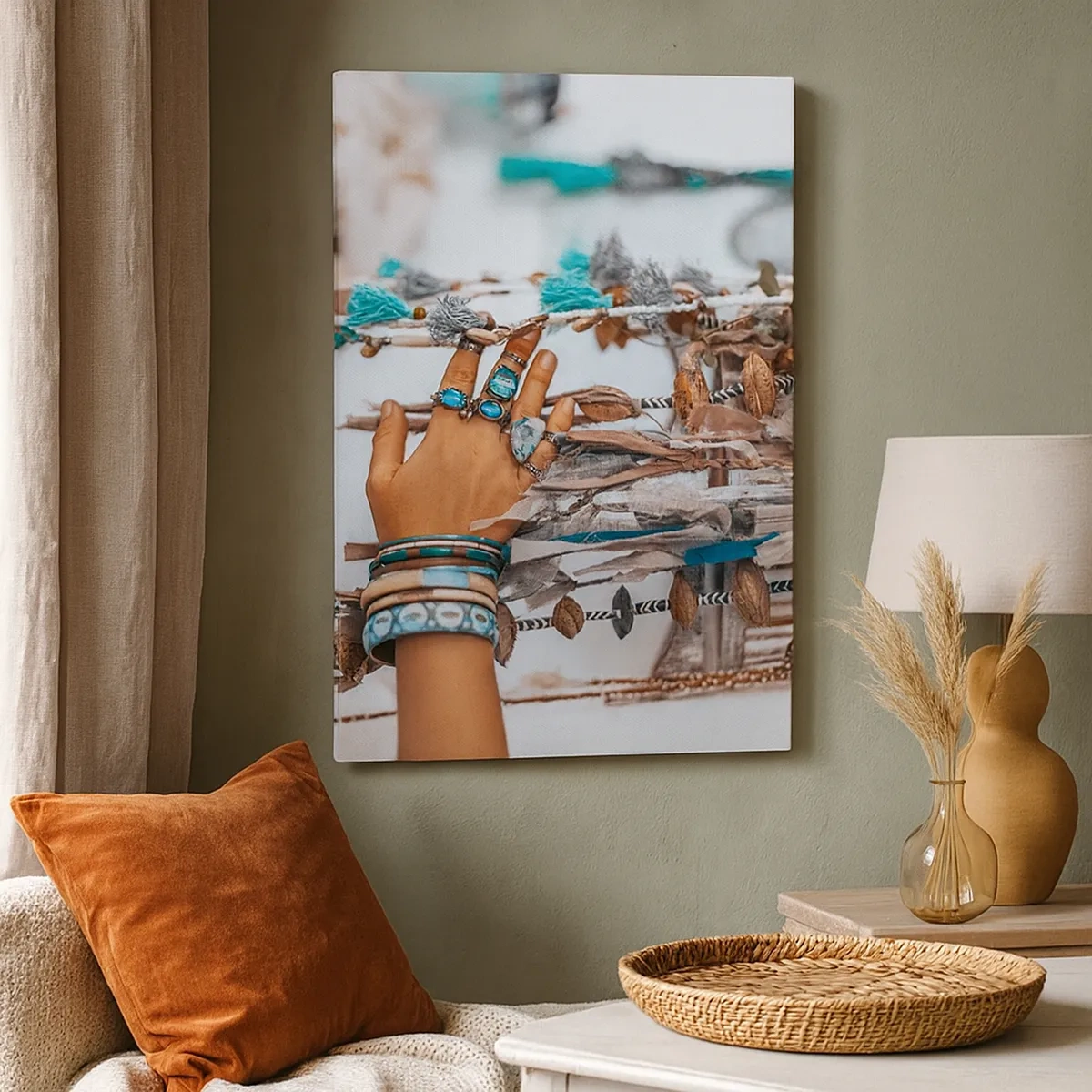 Canvastavla - Bild på duk - Lokala skatter - 50x70 cm