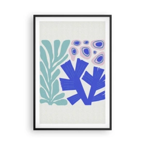 Affisch i svart ram - Undervattensträdgård - 61x91 cm