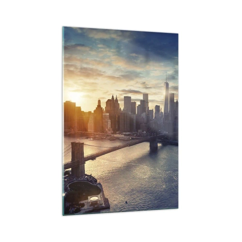 Glastavla - Bild på glas - Västkulturens monument - 70x100 cm