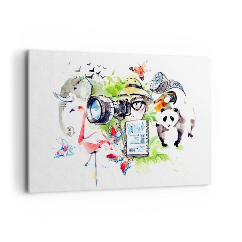 Canvastavla - Bild på duk - I resenärens objektiv - 120x80 cm