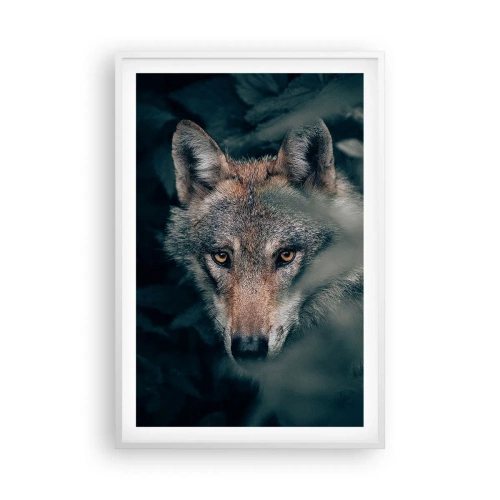 Affisch i vit ram - Jägare - 61x91 cm