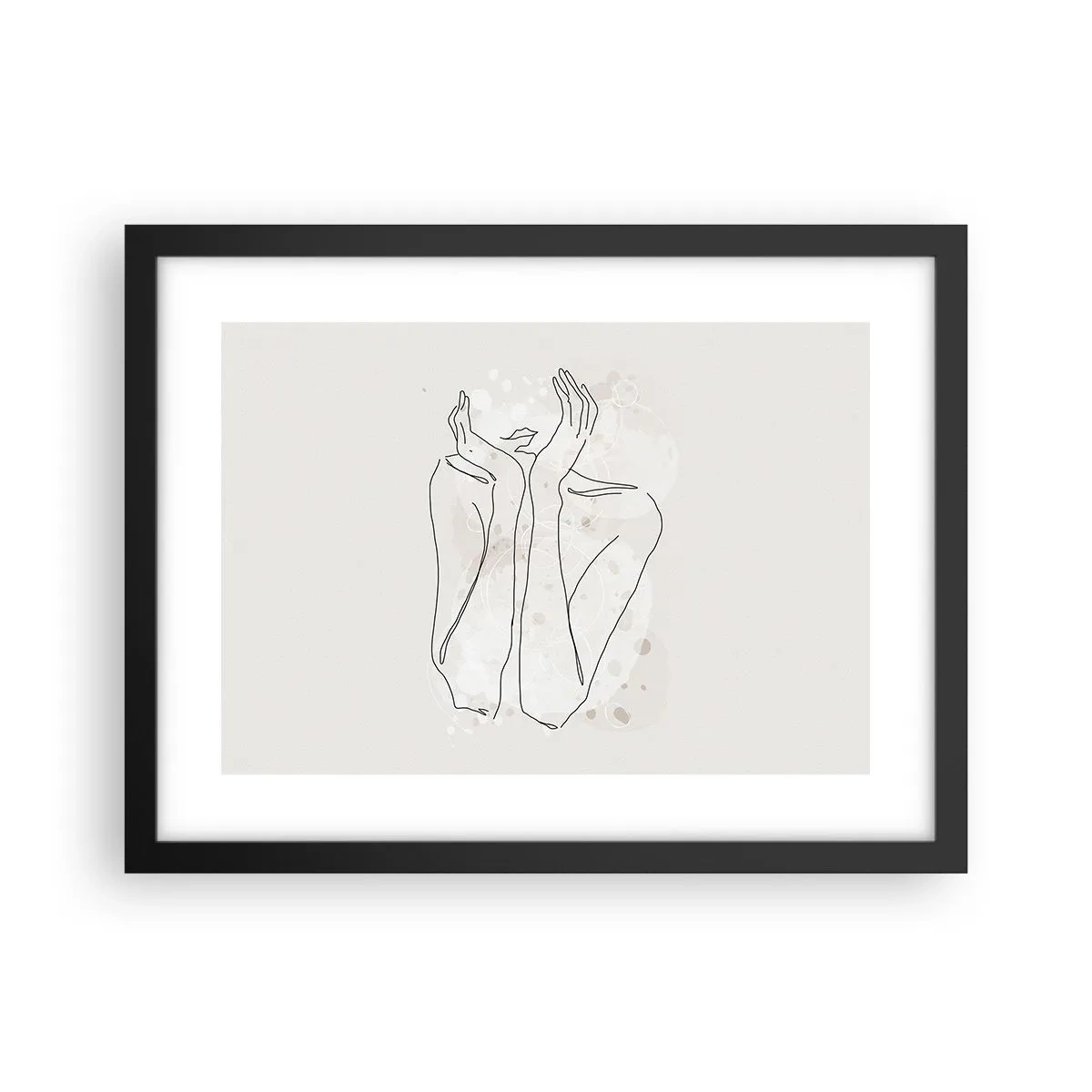 Affisch i svart ram - Drömstund - 40x30 cm