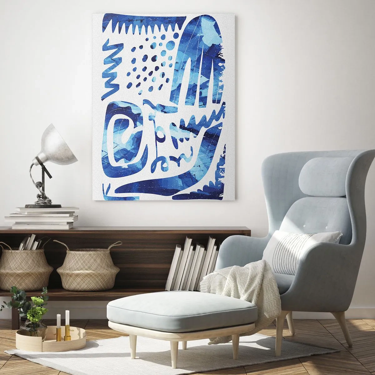 Glastavla - Bild på glas - Tillbaka till rötterna - 50x70 cm