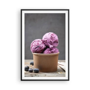 Affisch i svart ram - Sötma och svalka - 61x91 cm