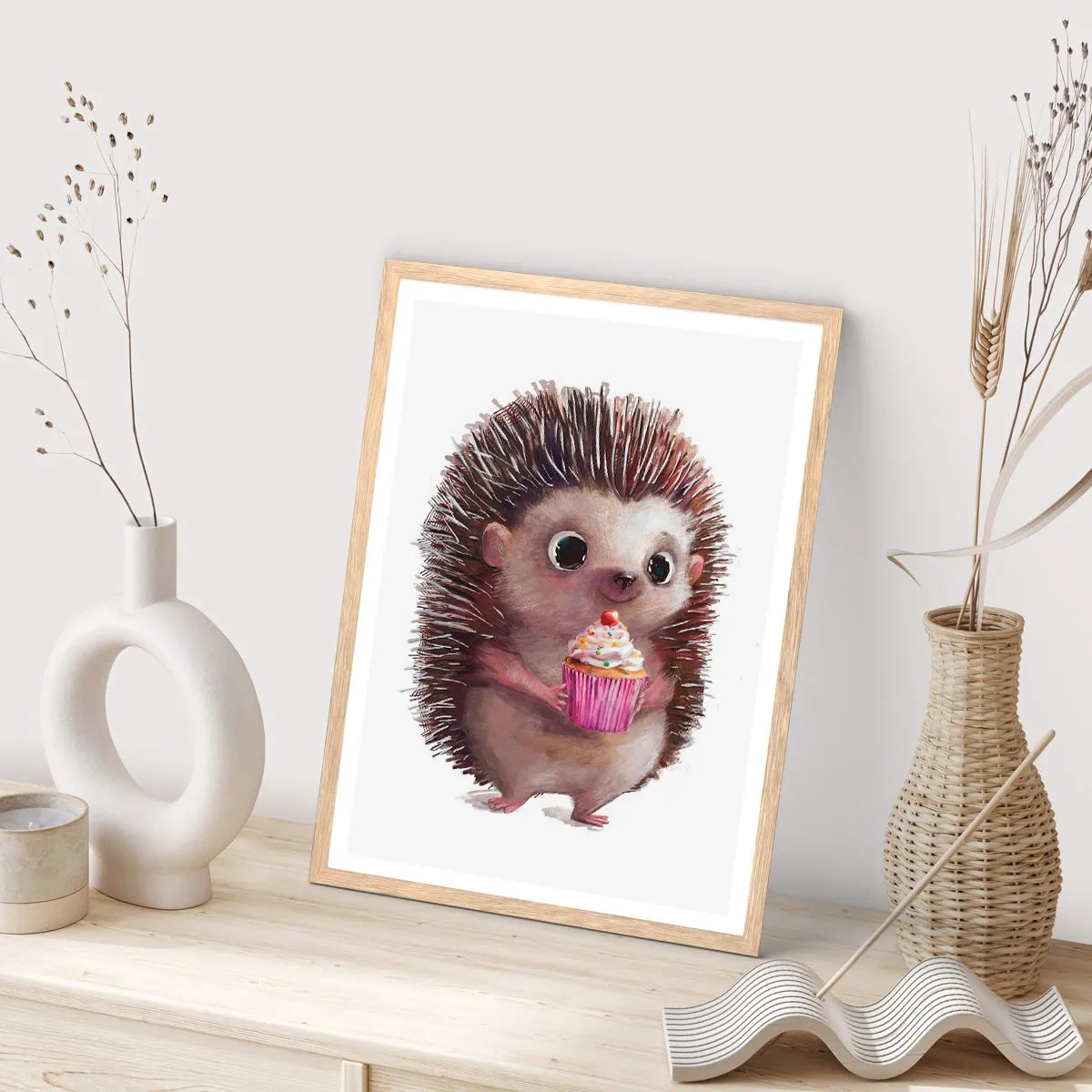 Affisch i ram av ljusek - Varje dag är helgdag - 30x40 cm