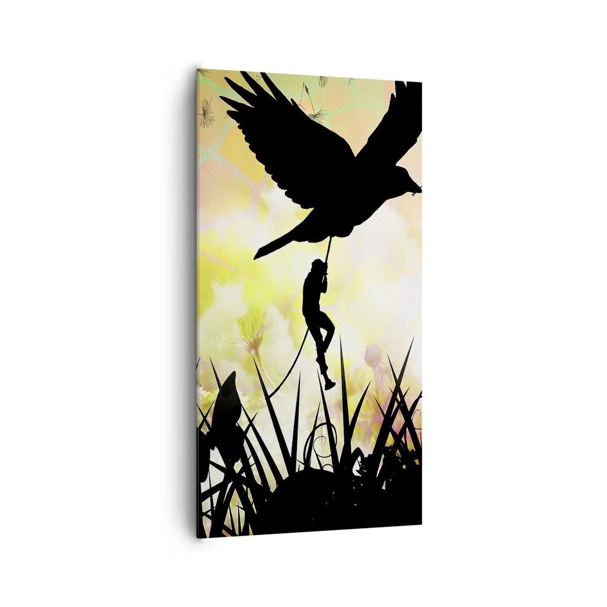 Canvastavla - Bild på duk - I sagostämningen - 65x120 cm