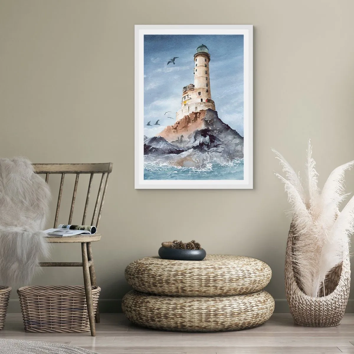 Affisch i vit ram - Oövervinnelig - 30x40 cm