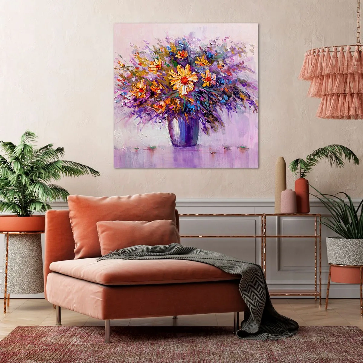 Canvastavla - Bild på duk - Doftar sött, ser sött ut - 50x50 cm