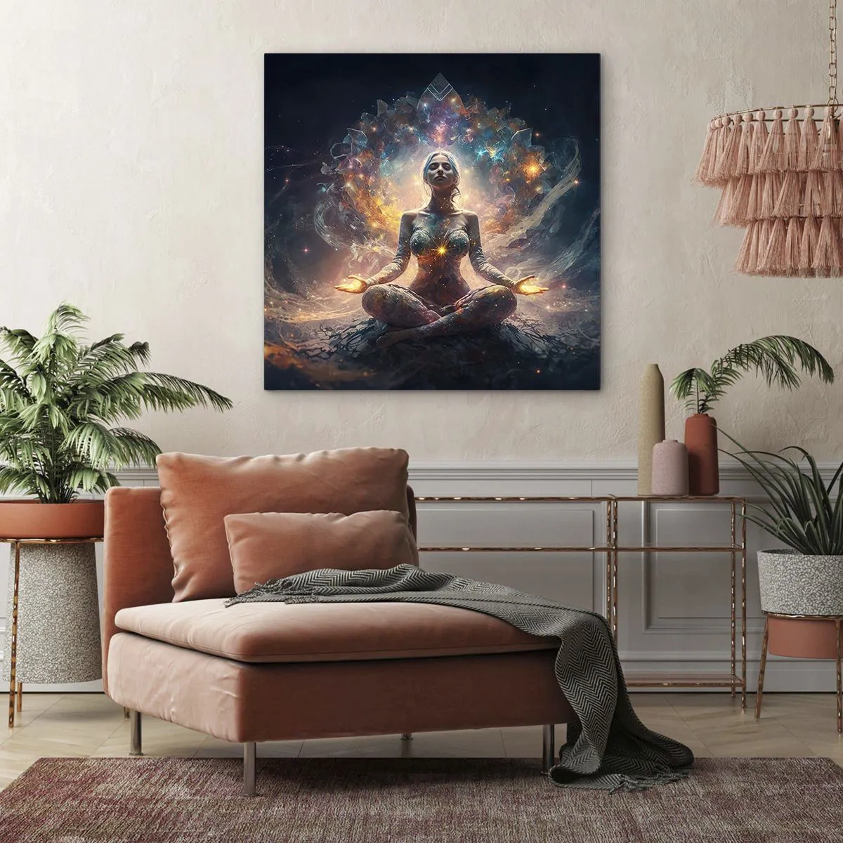 Canvastavla - Bild på duk - Flöde av god energi - 50x50 cm