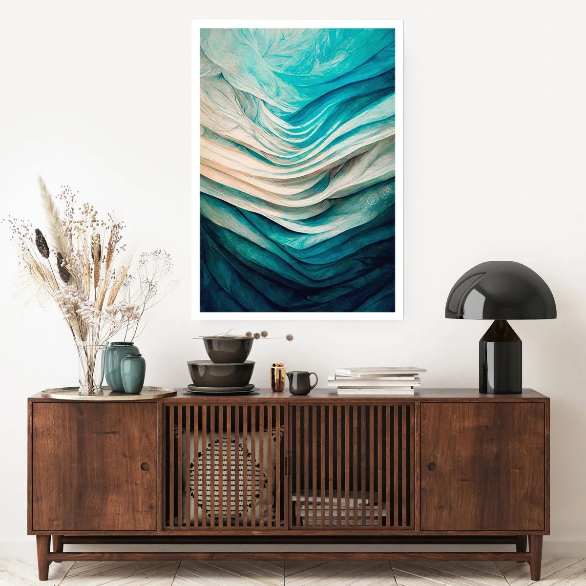 Affisch - Blå omättlighet - 70x100 cm