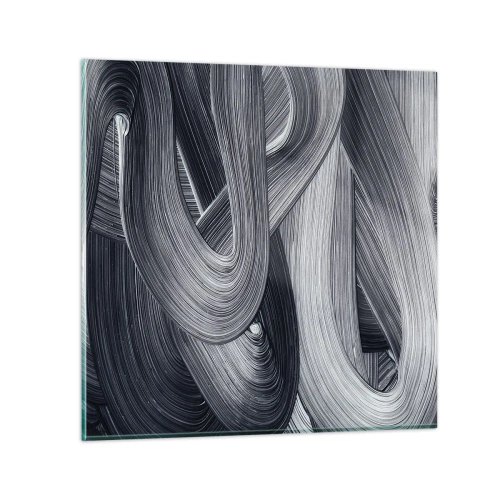 Glastavla - Bild på glas - Verklighetens flythet - 30x30 cm