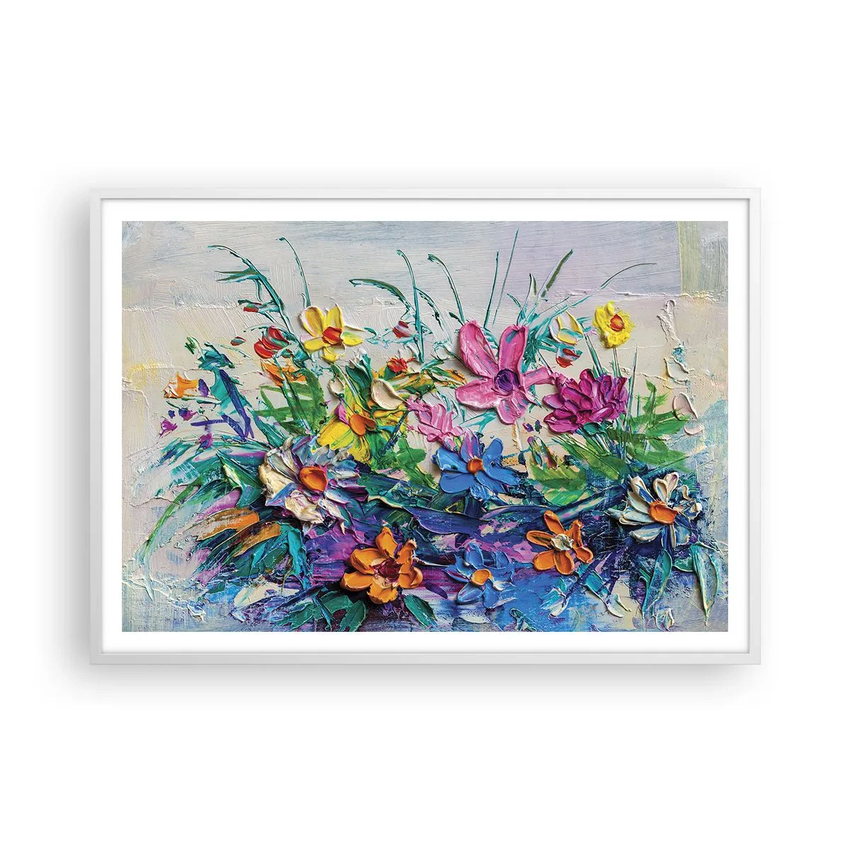 Affisch i vit ram - Icke stilleben - 100x70 cm