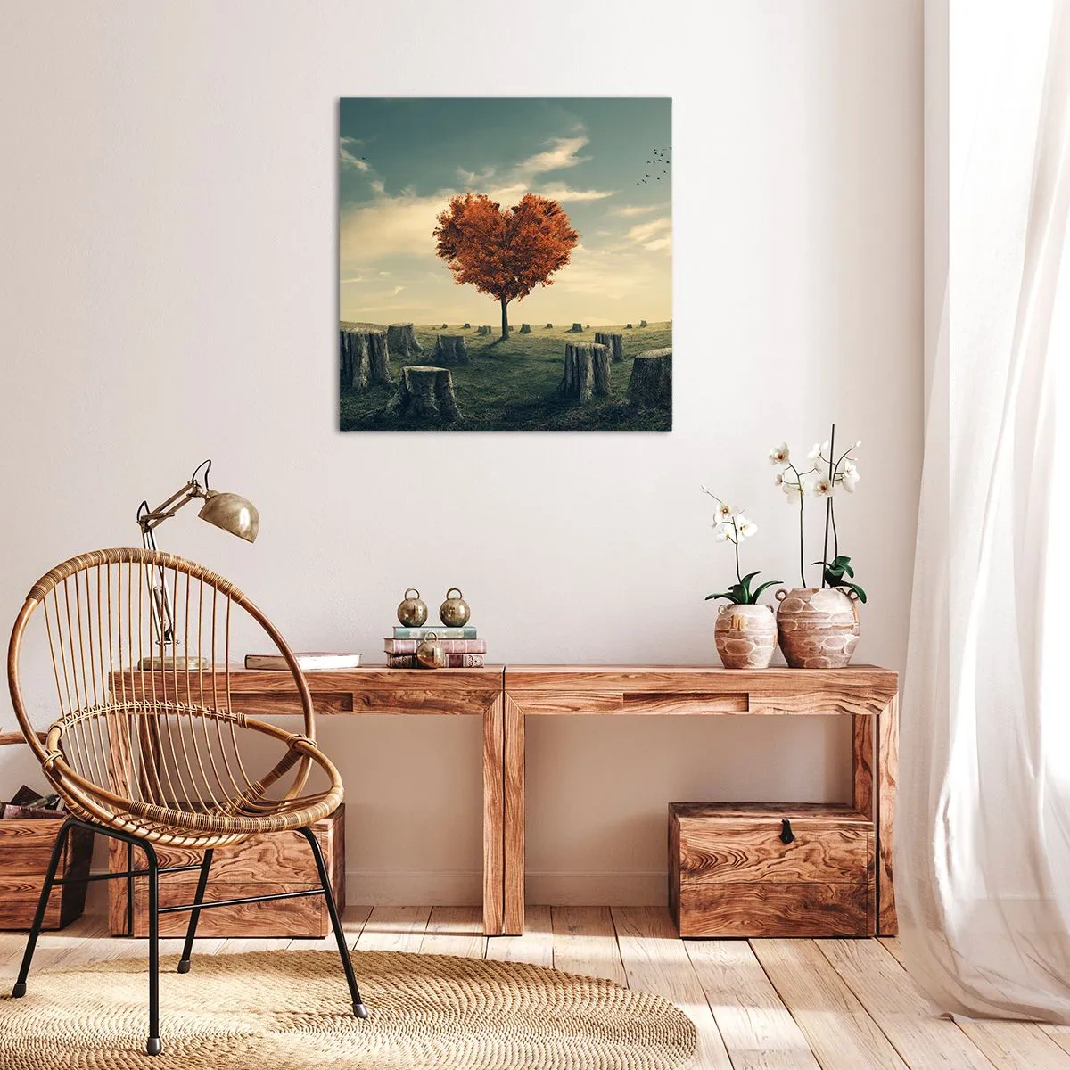 Canvastavla - Bild på duk - Det finns fortfarande hopp - 50x50 cm