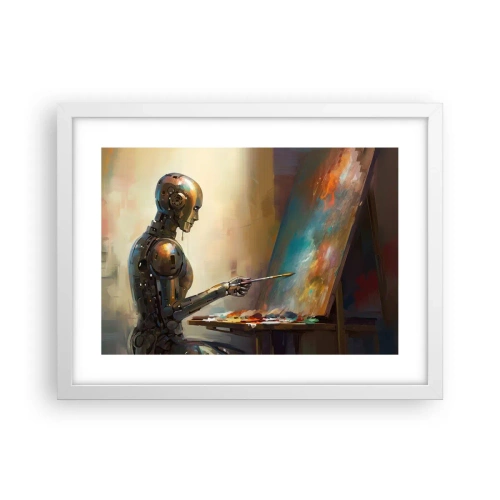 Affisch i vit ram - Framtidens konst - 40x30 cm