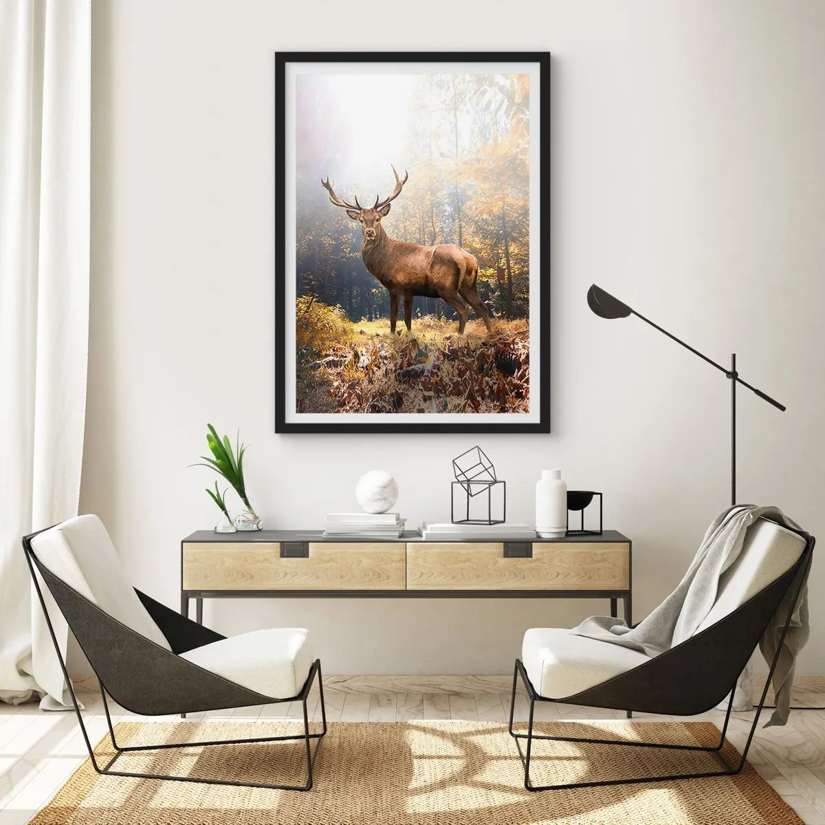 Affisch i svart ram - I fullt majestät - 61x91 cm