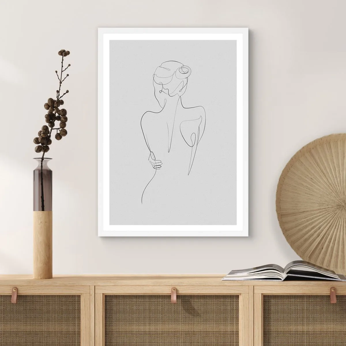 Affisch i vit ram - Kroppens musik - 40x50 cm