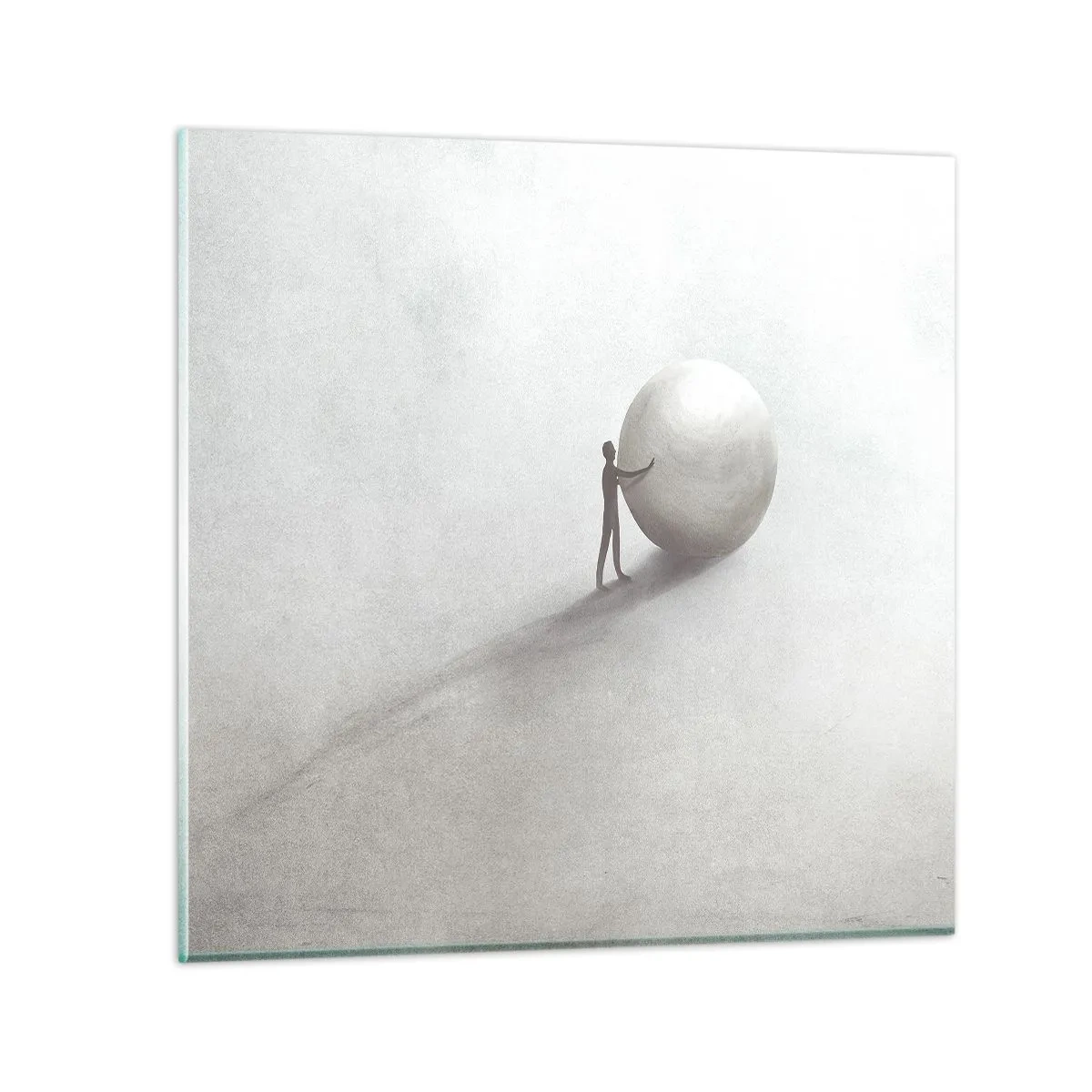 Glastavla - Bild på glas - Livets spel - 30x30 cm