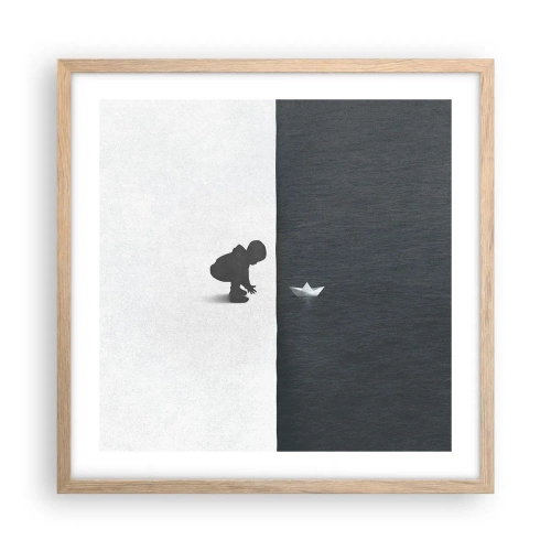 Affisch i ram av ljusek - En stor expedition - 50x50 cm