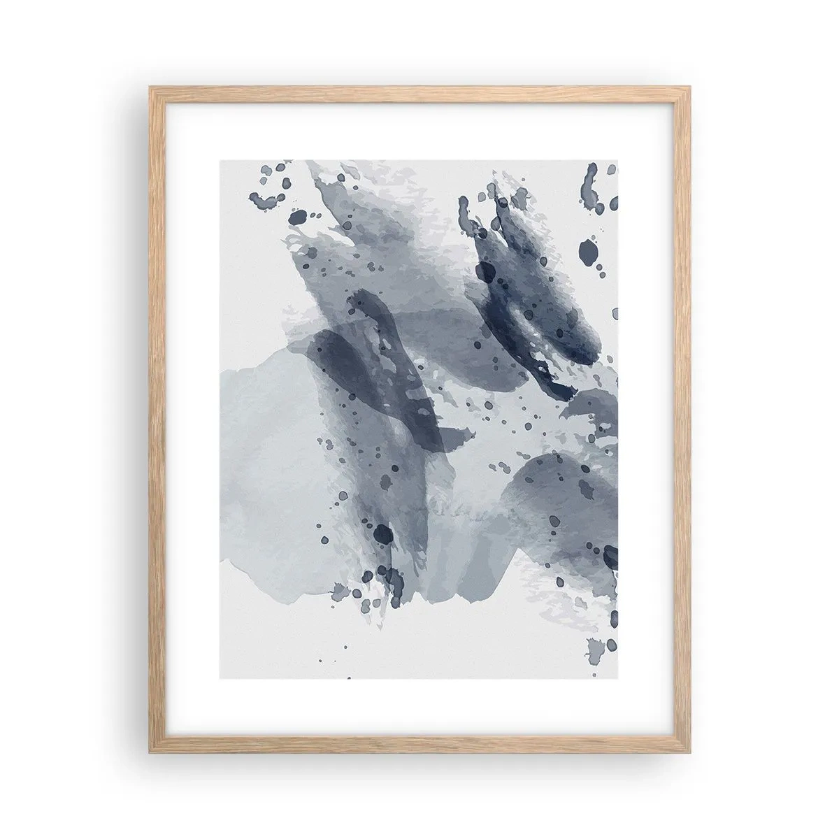 Affisch i ram av ljusek - Studie om vattnets natur - 40x50 cm