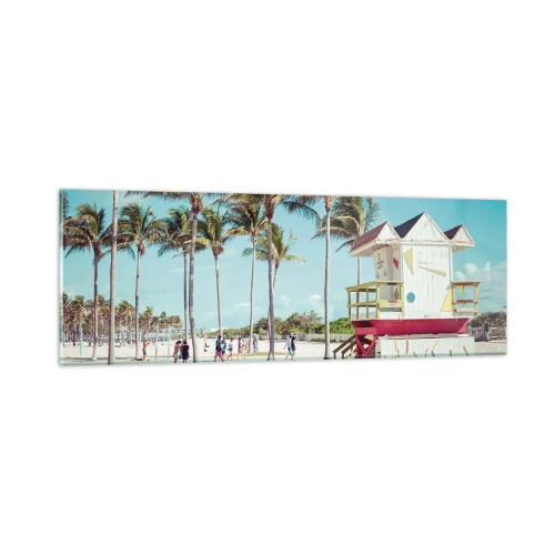 Glastavla - Bild på glas - En vacker dag framför dig - 90x30 cm