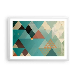 Affisch i vit ram - Mångfaldens enighet, enighetens mångfald - 70x50 cm