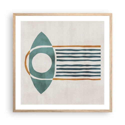 Affisch i ram av ljusek - Tecken och ritualer - 60x60 cm