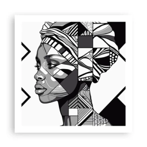 Affisch - Etniskt porträtt - 60x60 cm