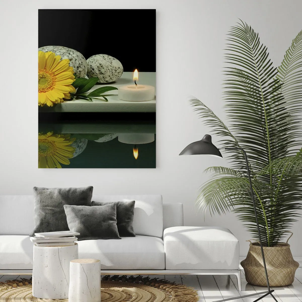 Glastavla - Bild på glas - Stilla sinnen - 50x70 cm