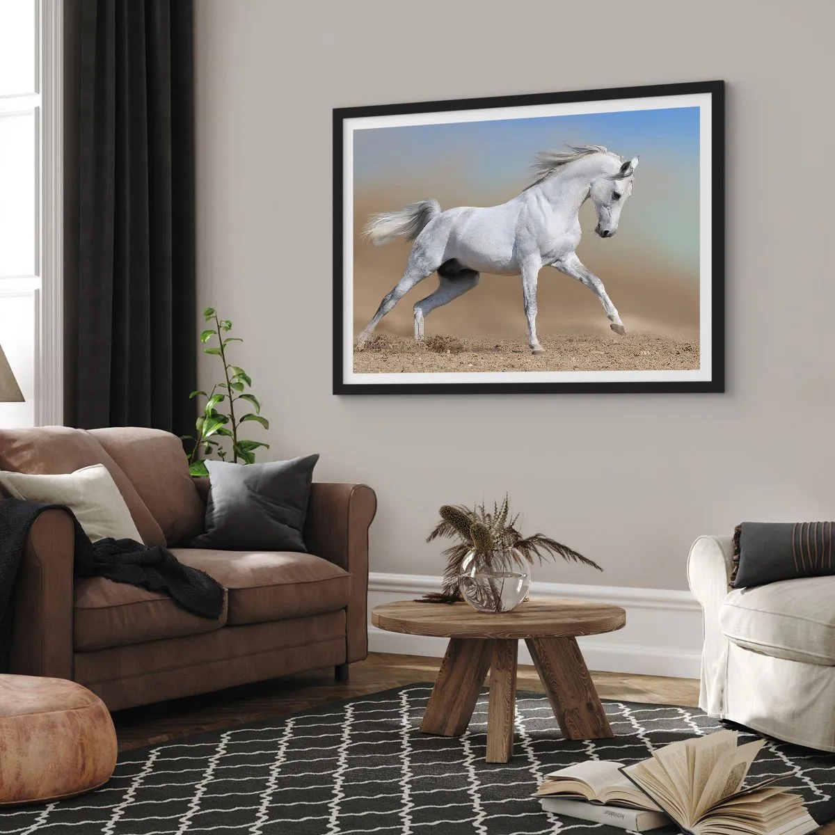 Affisch i svart ram - Den vackraste arabiska sagan - 40x30 cm